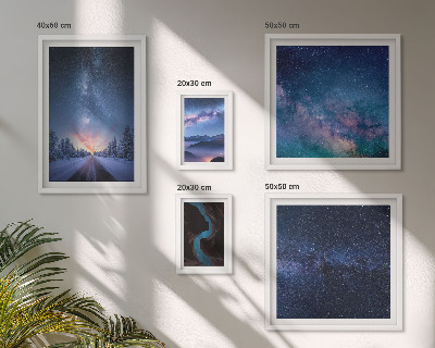 Set 5 slika u okviru Kozmički noćni pejzaži