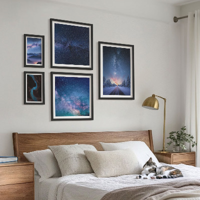 Set 5 slika u okviru Kozmički noćni pejzaži