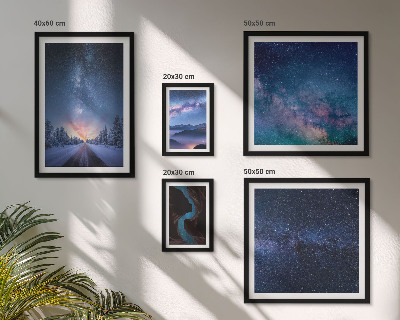 Set 5 slika u okviru Kozmički noćni pejzaži