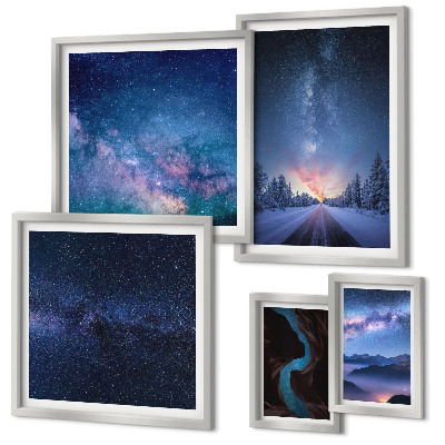 Set 5 slika u okviru Kozmički noćni pejzaži