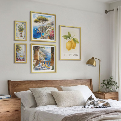 Set 5 slika u okviru Citrusni naglasci mediteranskog stila