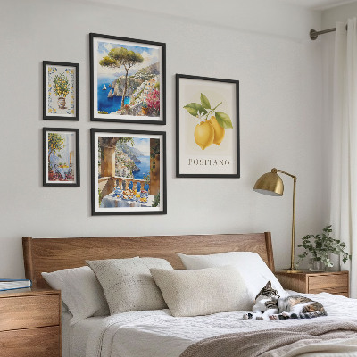 Set 5 slika u okviru Citrusni naglasci mediteranskog stila