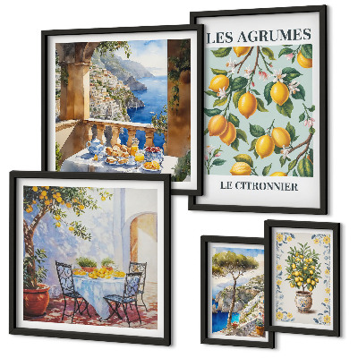 Set 5 slika u okviru Citrusne inspiracije Provanse