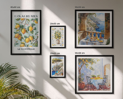 Set 5 slika u okviru Citrusne inspiracije Provanse