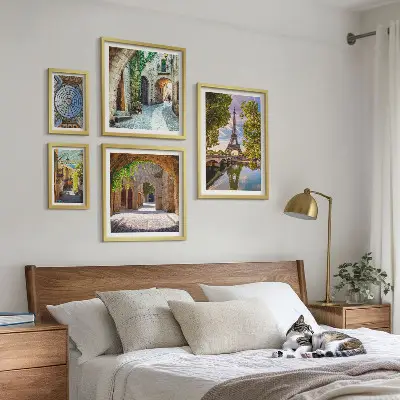 Šarmantni pogledi na europske gradove poliptih u okviru