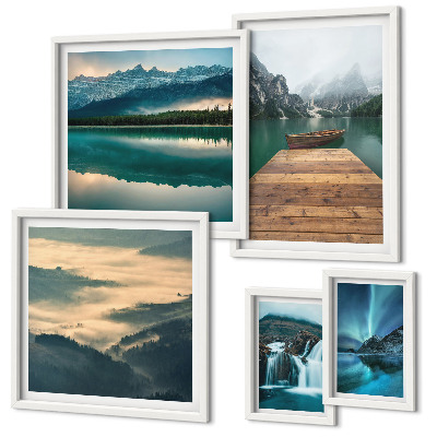 Set 5 slika u okviru Krajolici slapovi planine