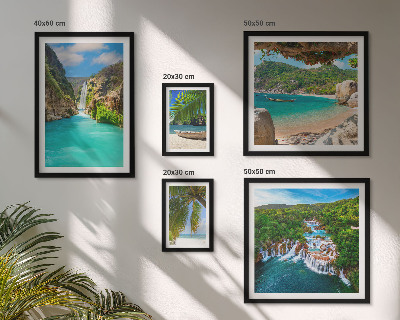 Set slika iznad kauča Plaže tropskih vodopada
