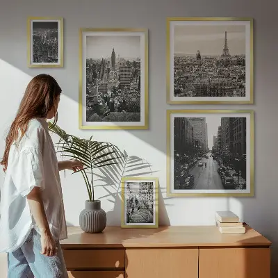 Poliptih u okviru panorame europskih gradova