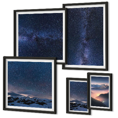 Set 5 slika u okviru Kozmički pejzaži neba