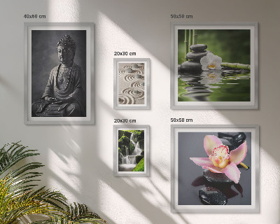 Set slika iznad kauča Opuštajuća zen atmosfera prirode