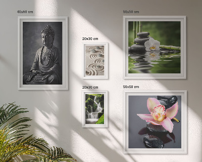 Set slika iznad kauča Opuštajuća zen atmosfera prirode