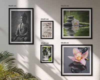 Set slika iznad kauča Opuštajuća zen atmosfera prirode