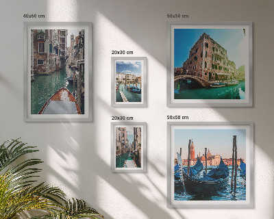 Set slika iznad kauča Šarm gondola na venecijanskim kanalima