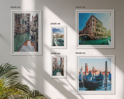 Set slika iznad kauča Šarm gondola na venecijanskim kanalima