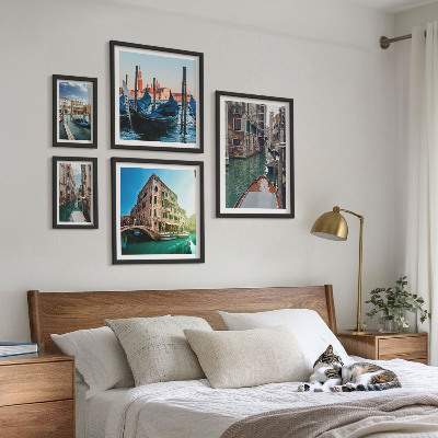 Set slika iznad kauča Šarm gondola na venecijanskim kanalima