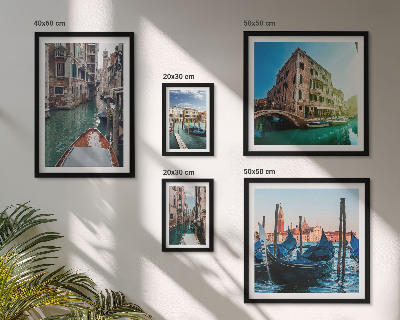 Set slika iznad kauča Šarm gondola na venecijanskim kanalima