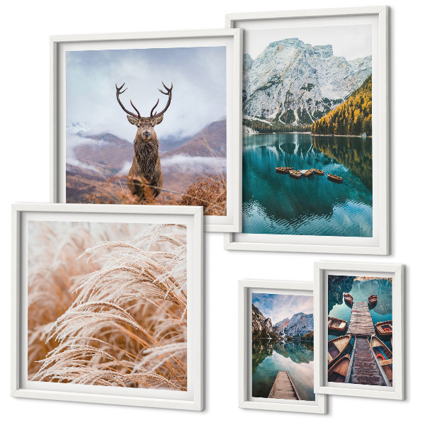 Set 5 slika u okviru Planinski krajolici i ljepota prirode