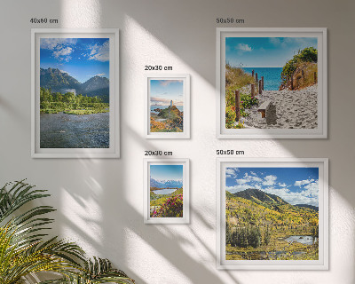 Set 5 slika u okviru Krajolici planina i plaža