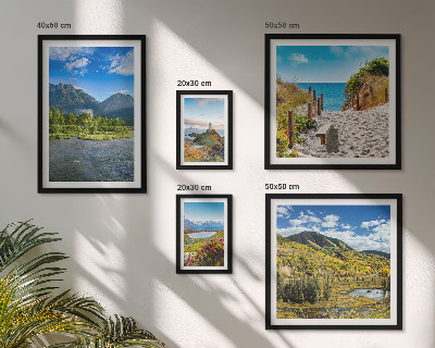 Set 5 slika u okviru Krajolici planina i plaža