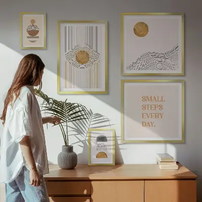 Apstraktni geometrijski tekstovi poliptih u okviru