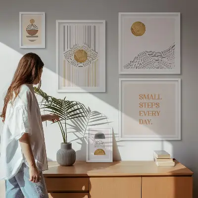 Apstraktni geometrijski tekstovi poliptih u okviru