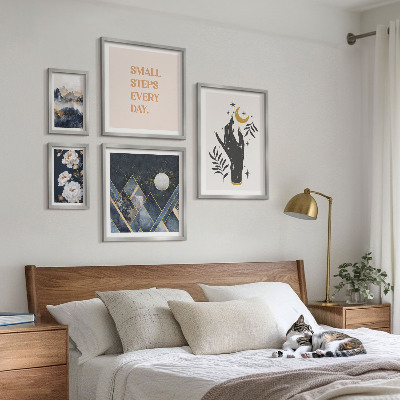 Set 5 slika u okviru Boho stil s prirodom i porukama