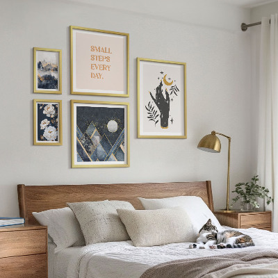 Set 5 slika u okviru Boho stil s prirodom i porukama