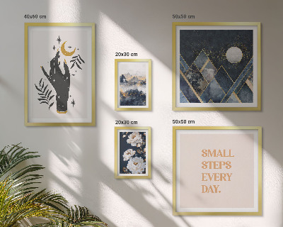 Set 5 slika u okviru Boho stil s prirodom i porukama