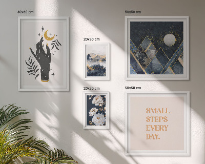 Set 5 slika u okviru Boho stil s prirodom i porukama