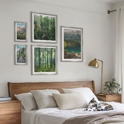 Set slika iznad kauča Planinski krajolici i šume