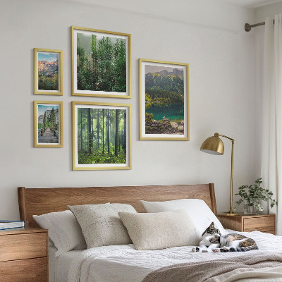 Set slika iznad kauča Planinski krajolici i šume
