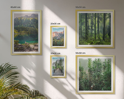 Set slika iznad kauča Planinski krajolici i šume