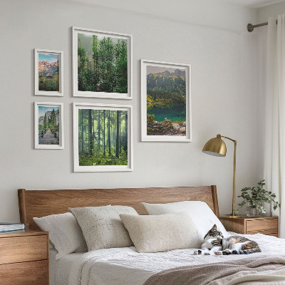 Set slika iznad kauča Planinski krajolici i šume