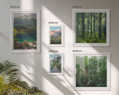 Set slika iznad kauča Planinski krajolici i šume