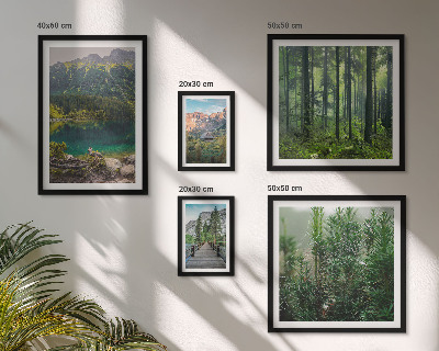 Set slika iznad kauča Planinski krajolici i šume