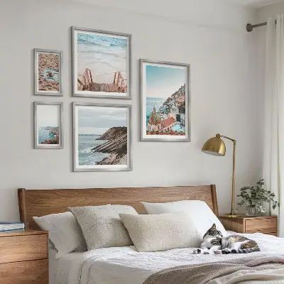 Set od 5 slika u okviru talijanski gradovi, plaže i opuštanje