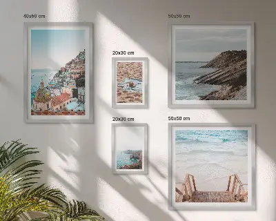 Set od 5 slika u okviru talijanski gradovi, plaže i opuštanje