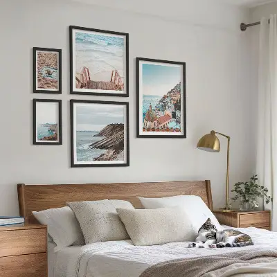Set od 5 slika u okviru talijanski gradovi, plaže i opuštanje