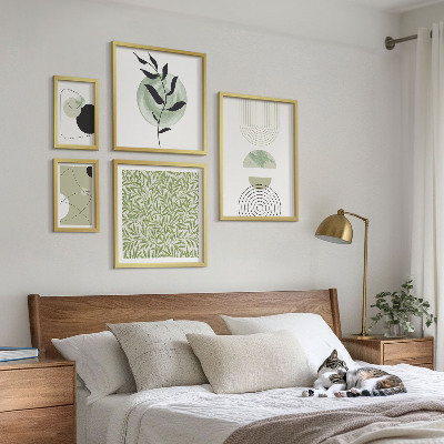 Set 5 slika u okviru Apstraktne geometrijske biljke