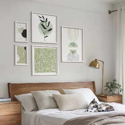 Set 5 slika u okviru Apstraktne geometrijske biljke