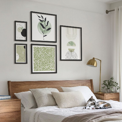 Set 5 slika u okviru Apstraktne geometrijske biljke
