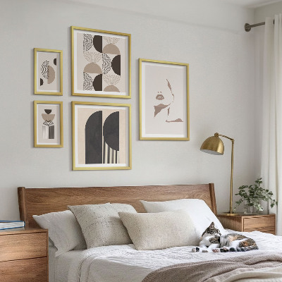 Set 5 slika u okviru Elegantni geometrijski portreti
