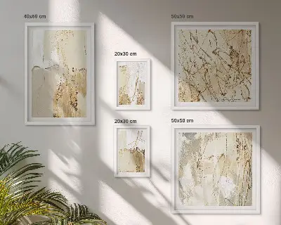 Apstraktne moderne teksture poliptih u okviru