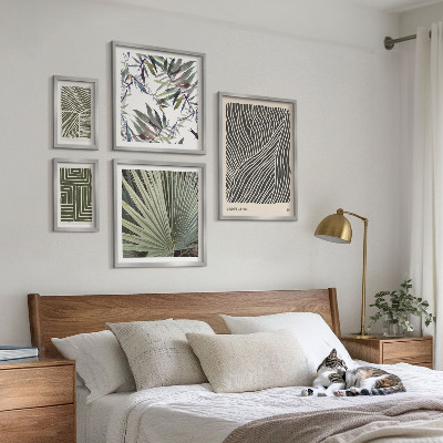 Set 5 slika u okviru Minimalistički biljni uzorci