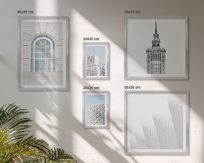 Set slika iznad kauča Moderna arhitektura minimalizma