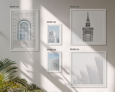 Set slika iznad kauča Moderna arhitektura minimalizma