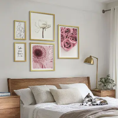 Cvjetne boho inspiracije poliptih u okviru
