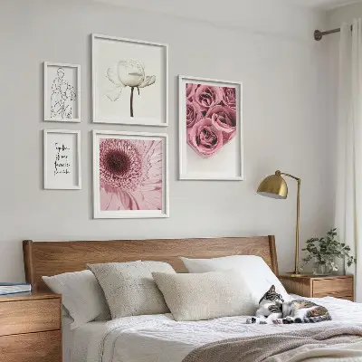 Cvjetne boho inspiracije poliptih u okviru