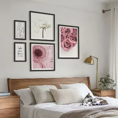 Cvjetne boho inspiracije poliptih u okviru