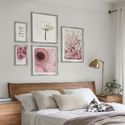 Set 5 slika u okviru Cvjetni romantični detalji